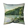 Begin Home Decor 20 x 20 in. Sailboat Day-Double Sided Print Indoor Pillow 5541-2020-CO125